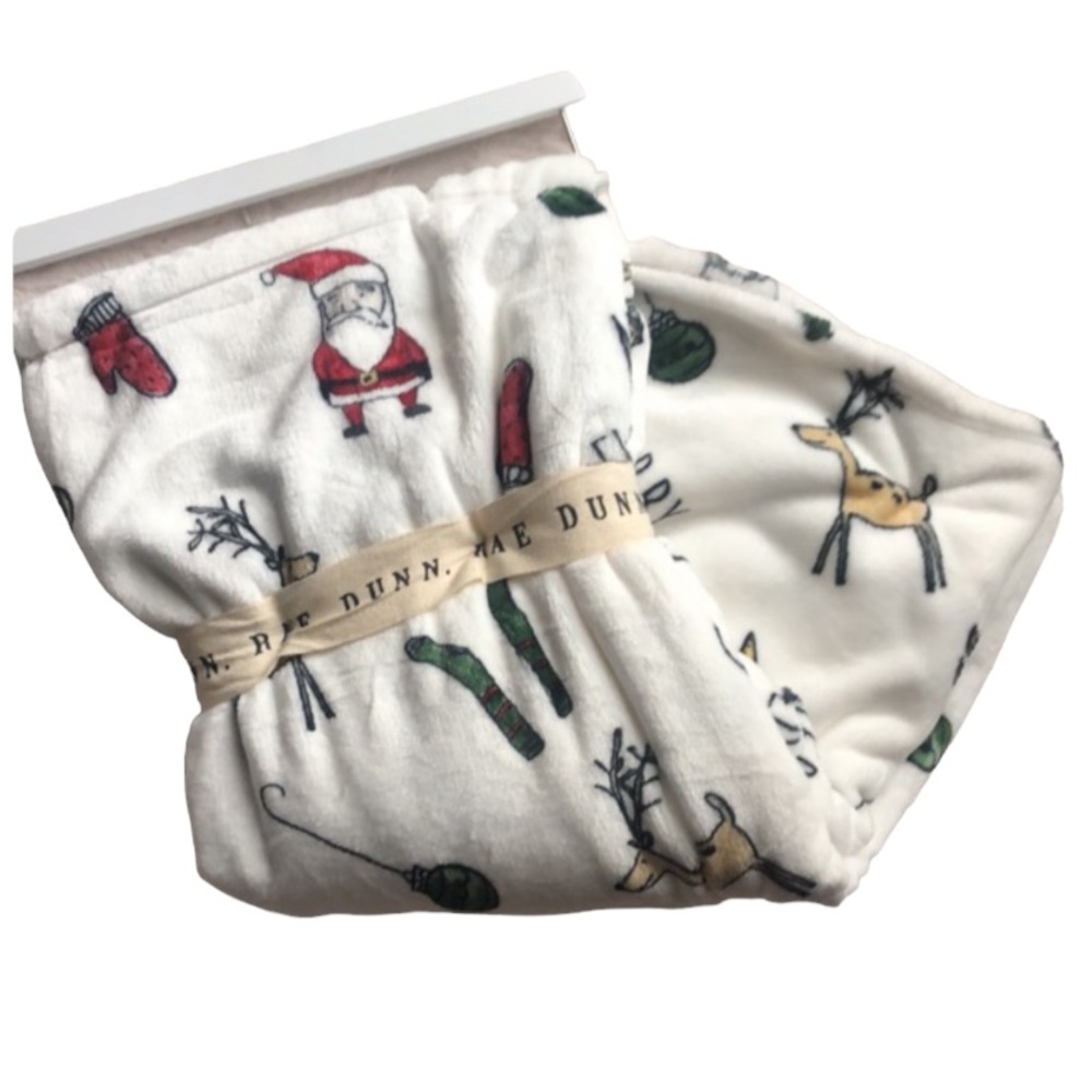Rae Dunn Holiday MERRY EVERYTHING Throw Blanket Christmas